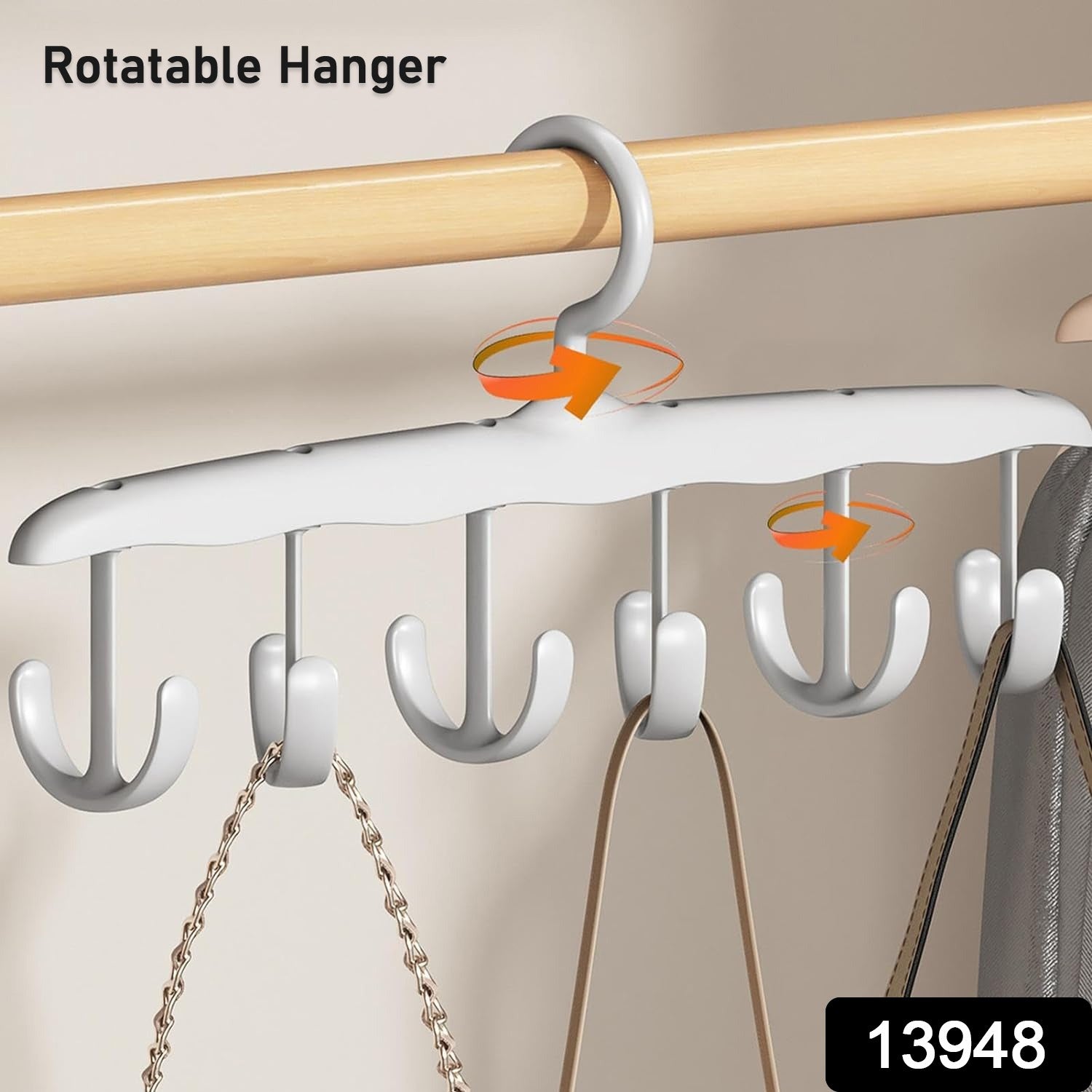 13948 Tank Top Hanger, 12-Hook Space Saving Hanger, Capacity Rotatable Wood Space Saving Hanger Closet Organizers and Storage for Dorm & Apartment for Tank Top 13948 Tank Top Hanger, 12-Hook Space Saving Hanger, Capacity Rotatable Wood Space Saving Hanger Closet Organizers and Storage for Dorm & Apartment for Tank Top